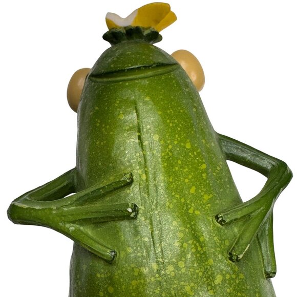 Zucchini Frog Enesco Home Grown Pickle Cucumber Figurine 4009281 Seagull 2007 - Picture 9 of 12